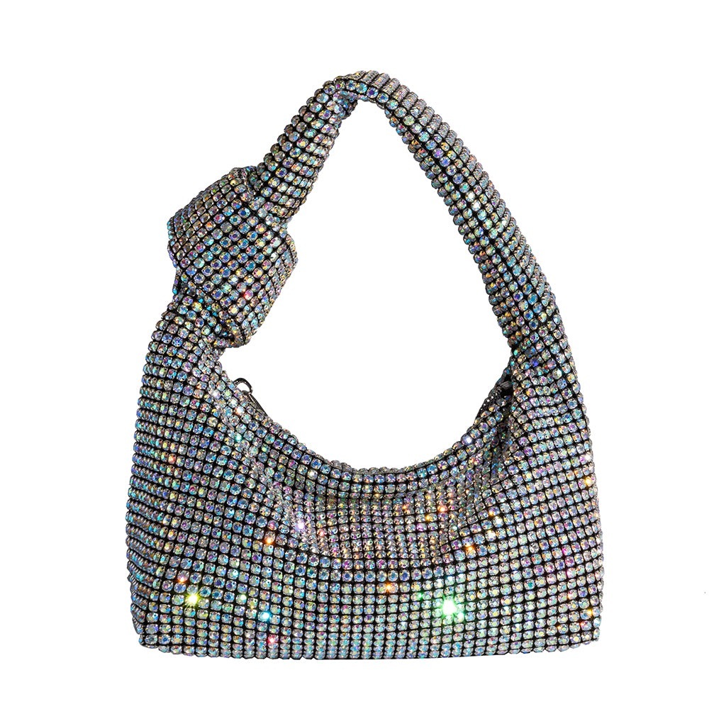 NWOT Crystal Embellished knot Handbag
